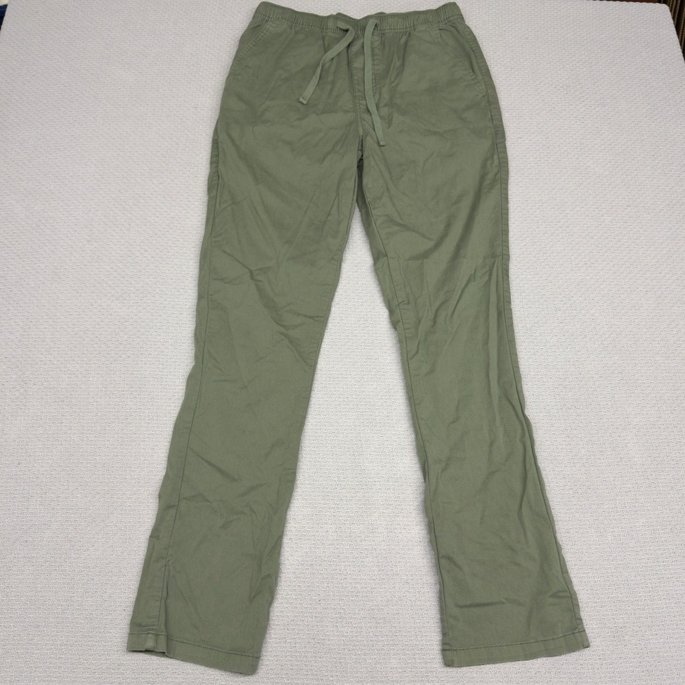 Katin Pants Mens Medium Green Cotton Drawstring Chino Lounge Stretch Casual